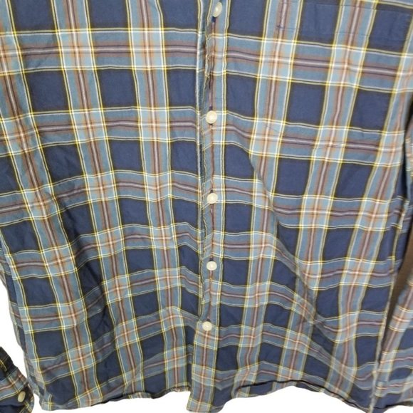 J. Crew Mens S Blue Plaid Long Sleeves Button Down - Picture 3 of 8